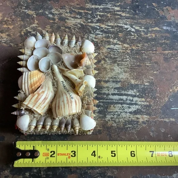 Vintage Manzanillo Mexico Souvenir Shell Box - Picture 8 of 9